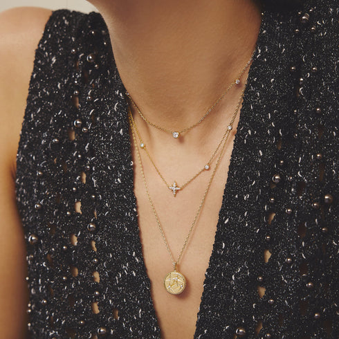 Gold Starry Charm Necklace